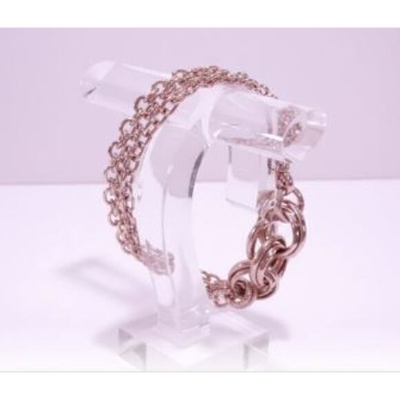 Banana Republic Women's Love Knot Double Link Bracelet NWT 48 - Picture 2 of 7